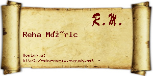 Reha Móric névjegykártya